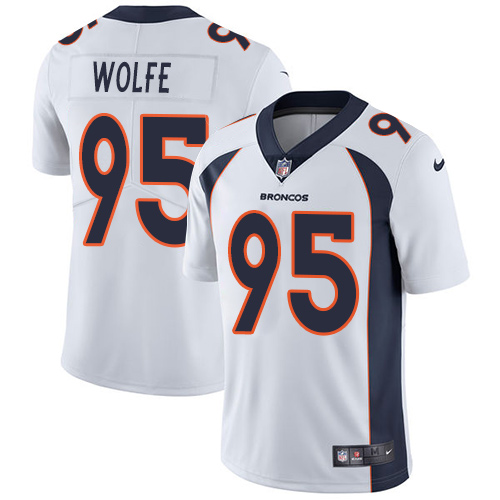 2019 men Denver Broncos #95 Wolfe white Nike Vapor Untouchable Limited NFL Jersey->denver broncos->NFL Jersey